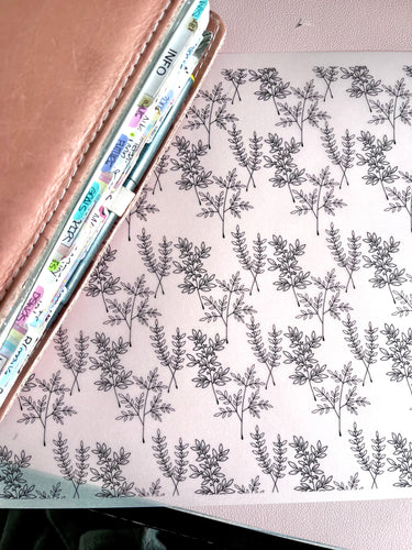 Line Floral Vellum