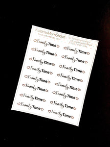 Family Time - Full Or Mini Sheet - F.020