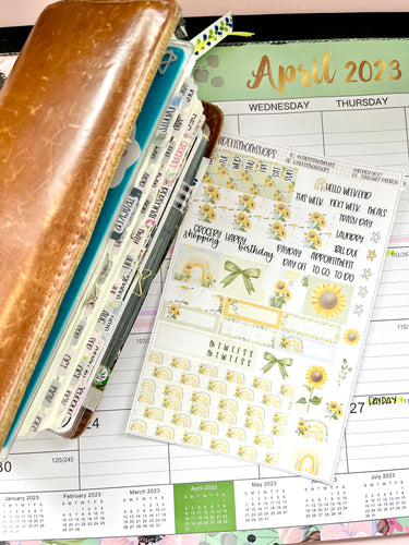 Sunflower Rainbow Hobonichi Weeks Kit - NEW FORMAT