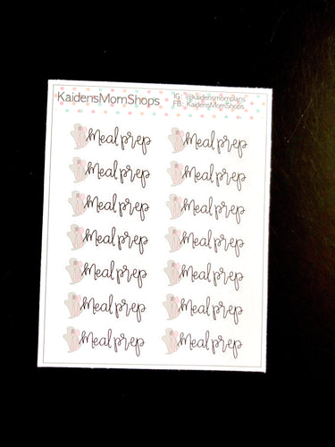 Meal Prep Mini Sticker Sheet - Handlettered