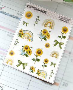Sunflower Rainbow Deco Mini Sheet