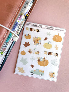 Nuts about Fall Deco Mini Sheet