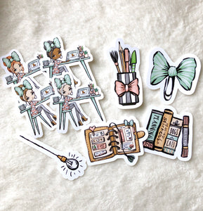 Little Planner Girl Die Cut Collection