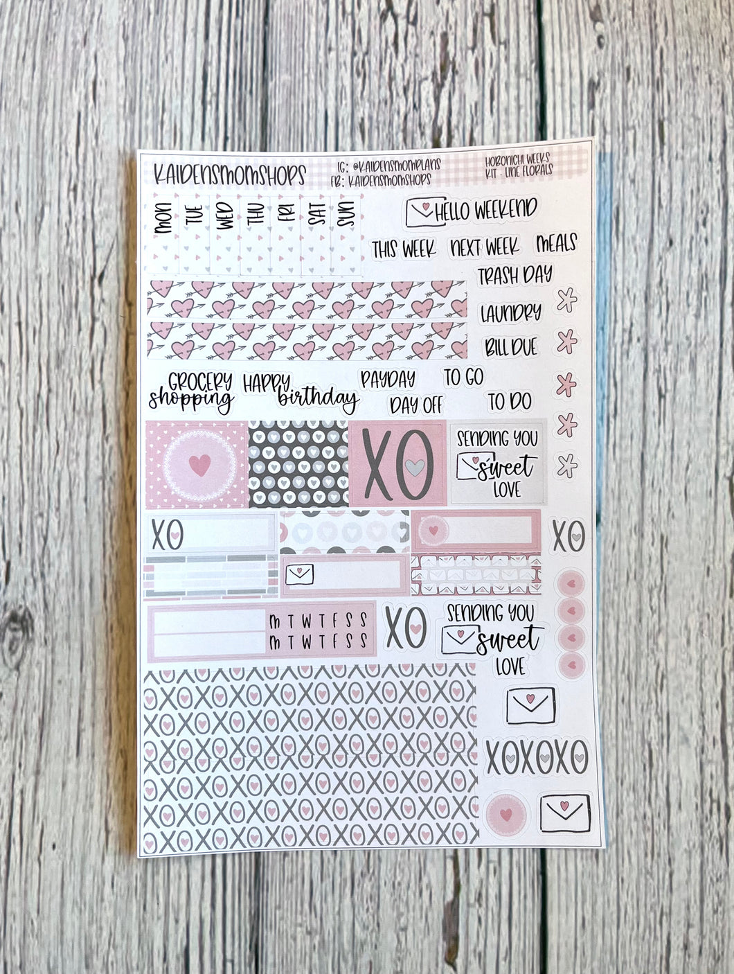 Sending Sweet Love Hobonichi Weeks Kit - NEW FORMAT