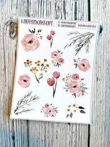 Mountain Florals Deco Mini Sheet