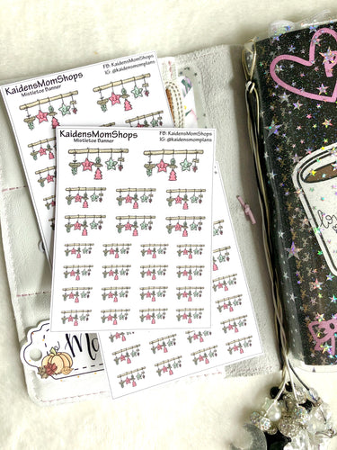 Mistletoe Banners Mini Sticker Sheet