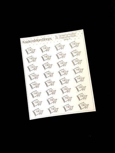 Sleep In Mini Sticker Sheet