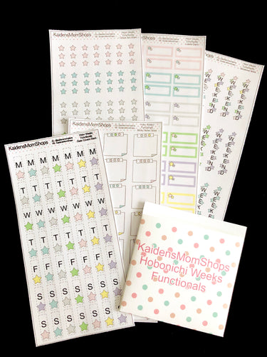 Hobonichi Weeks Functional Sticker Collection - Stars