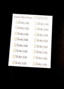 Sticker Order Mini Sticker Sheet - Handlettered